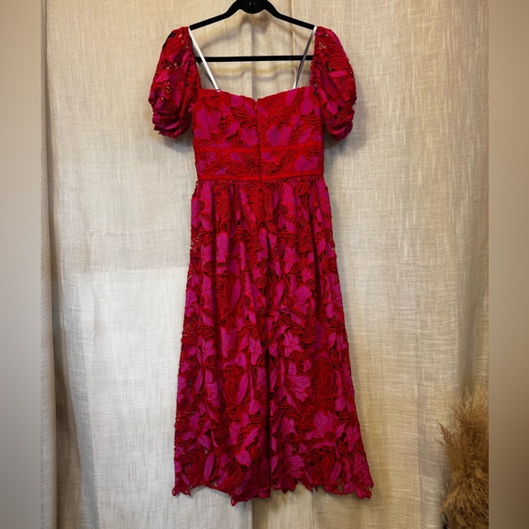 ML Monique Lhuillier Off the Shoulder Dress Size 4 - Picture 6 of 11